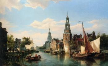 Cornelis Christiaan Dommelshuizen : The Montelbaans Tower Amsterdam